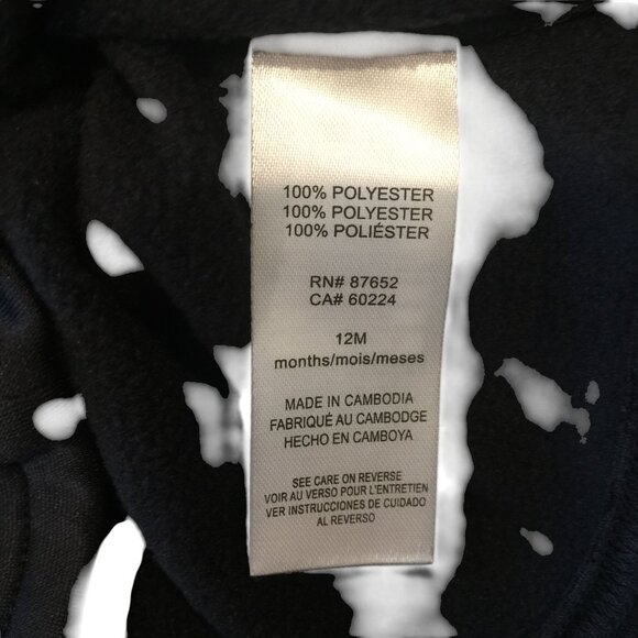 MESSI Collection 12 Months Toddler Hooded Top & Pants Black Pink 2 Piece Set - Picture 4 of 4